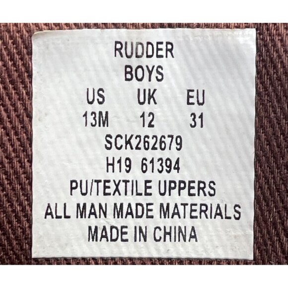 Sperry Boys Brown Lining Lace-Up Top Sider Rudder Hi Boots Size 13M - Picture 6 of 9